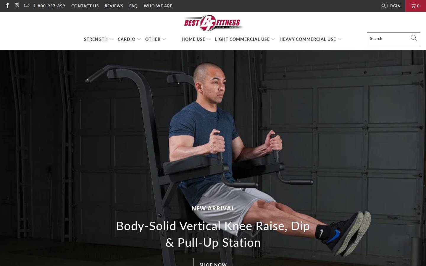 Bestfitness homepage screenshot