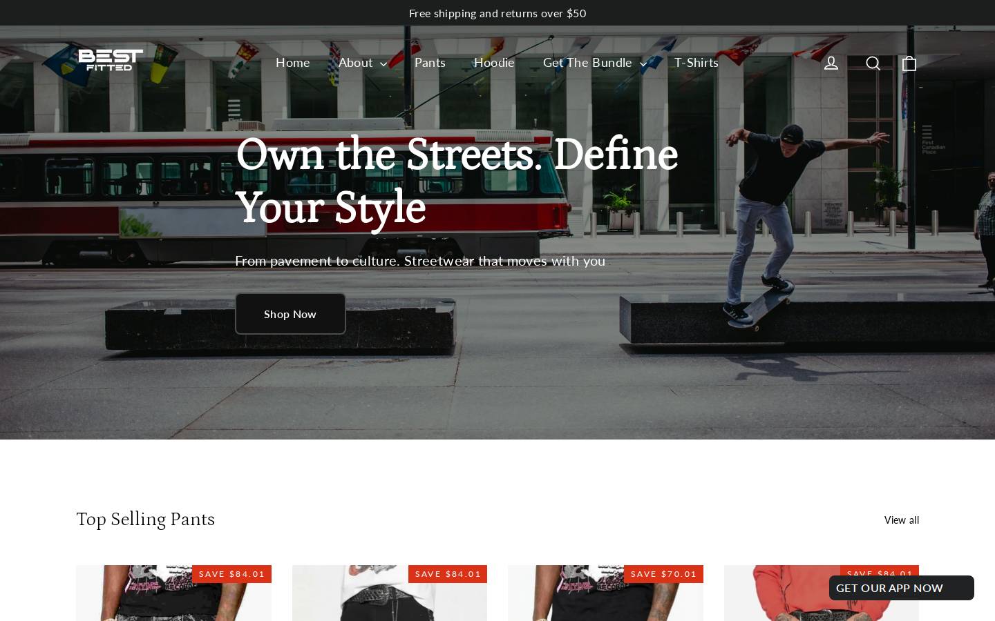 bestfitted.com homepage screenshot