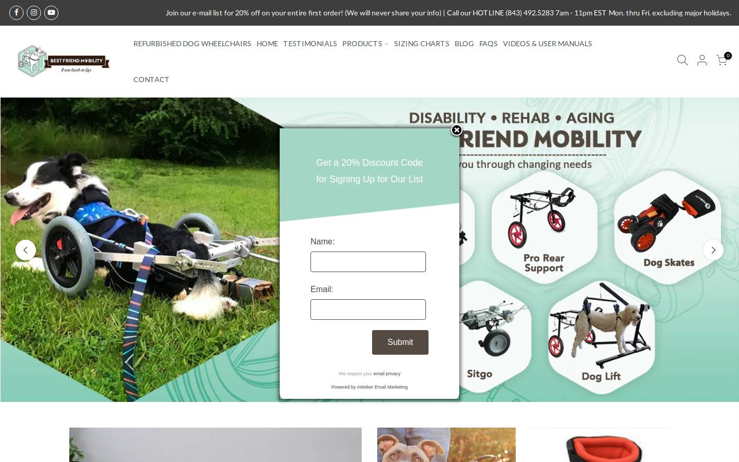 bestfriendmobility.net homepage screenshot