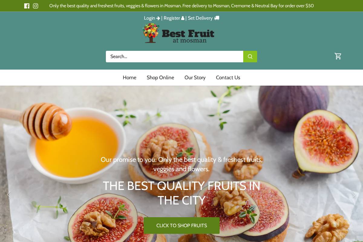 bestfruitatmosman.com.au homepage screenshot