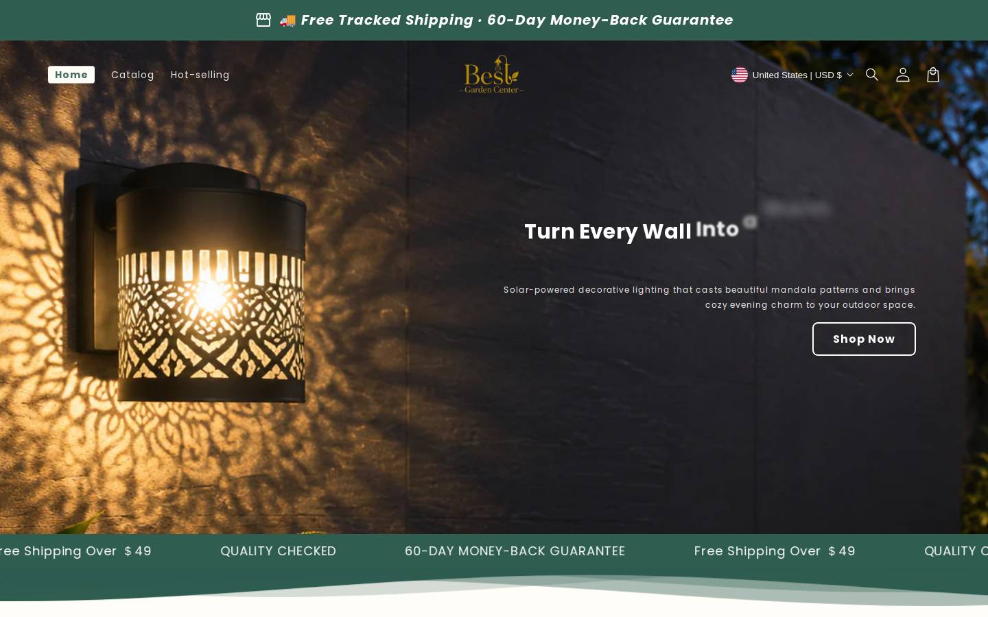bestgardencenter.com homepage screenshot