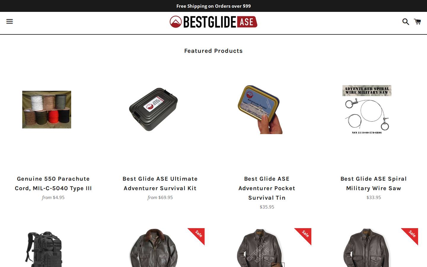 bestglide.com homepage screenshot