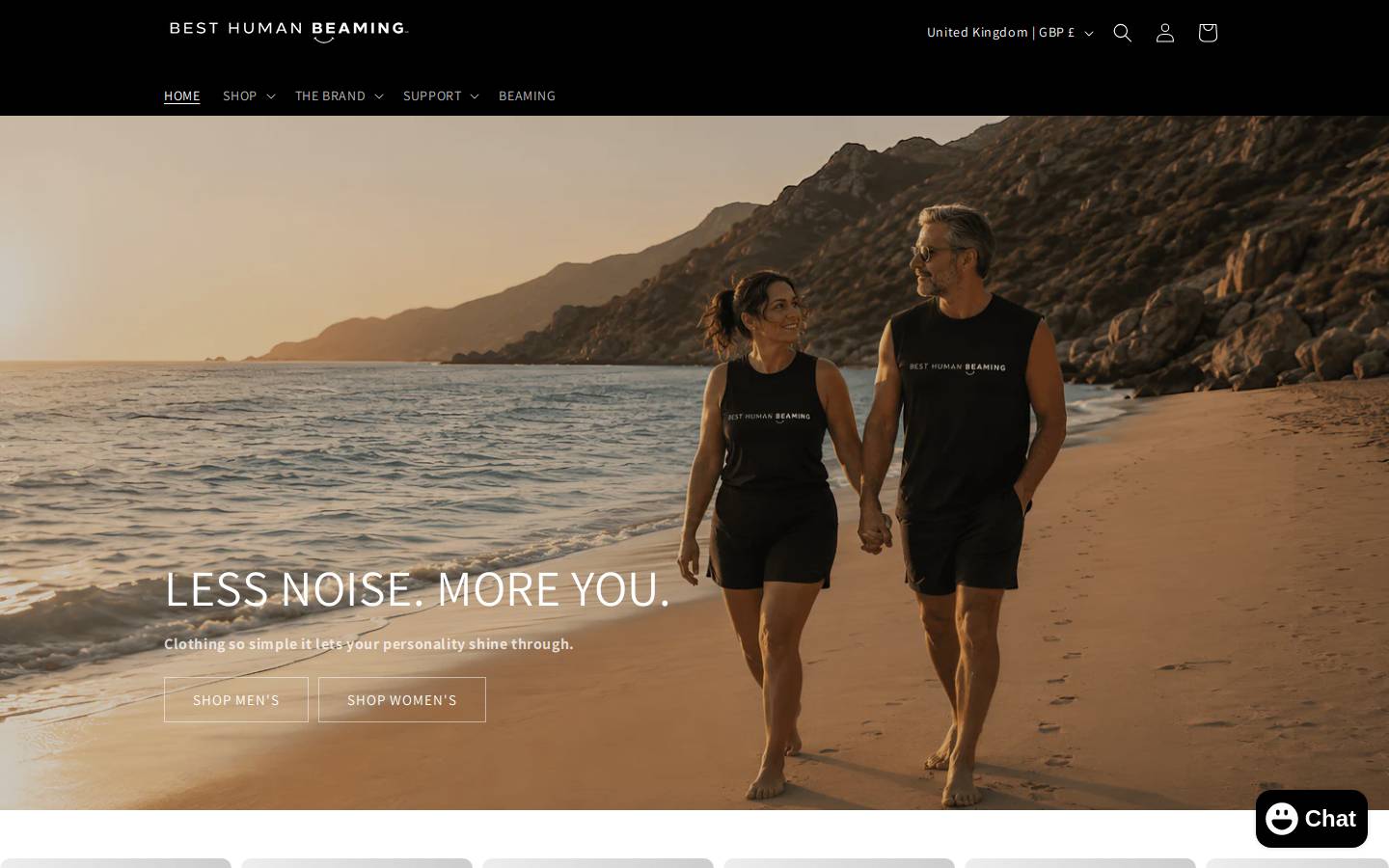 Besthumanbeaming homepage screenshot