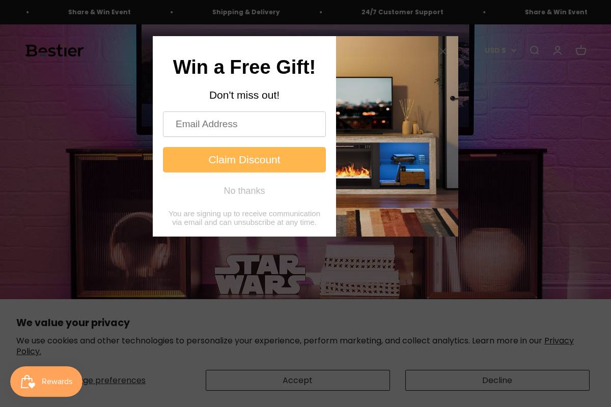 Bestier homepage screenshot