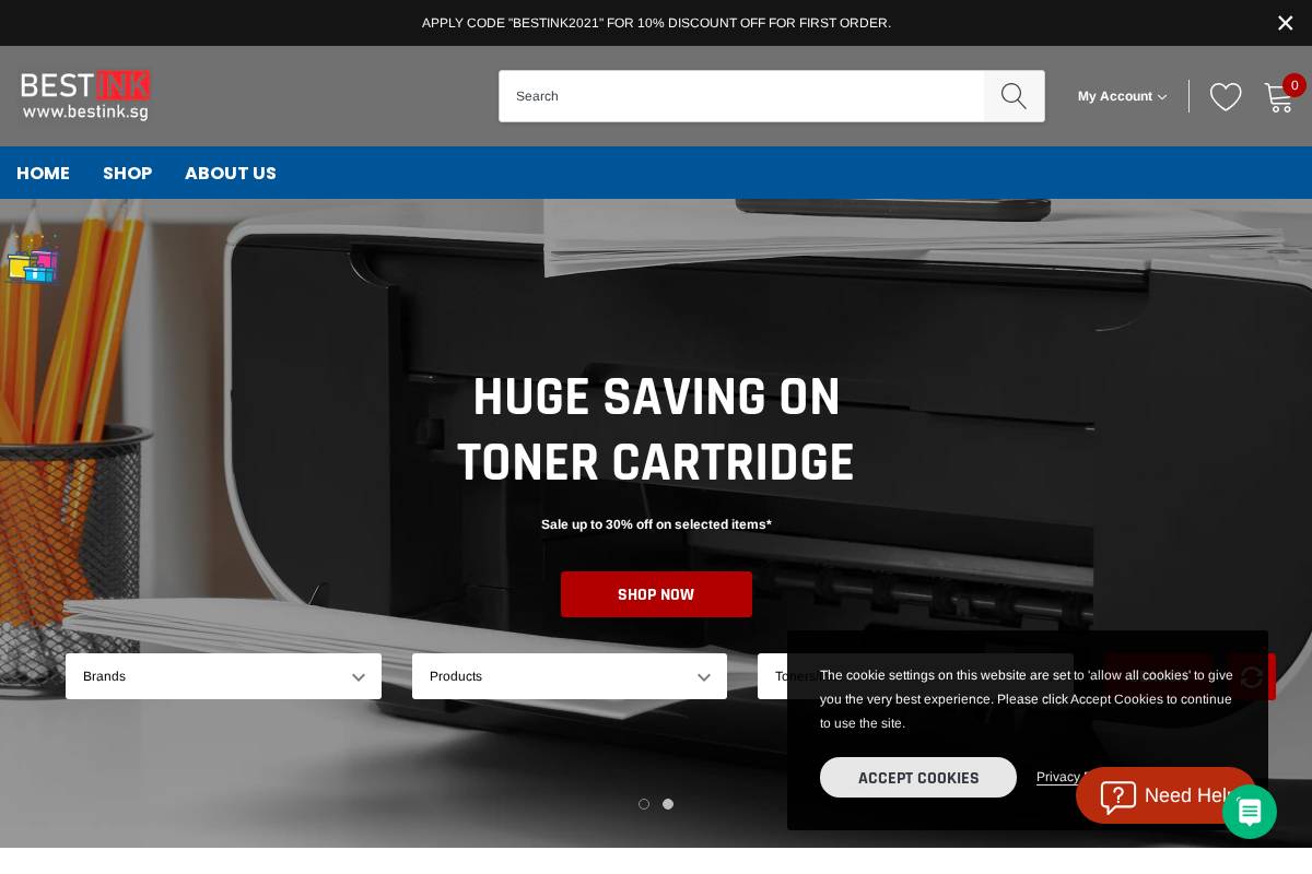 bestink.sg homepage screenshot