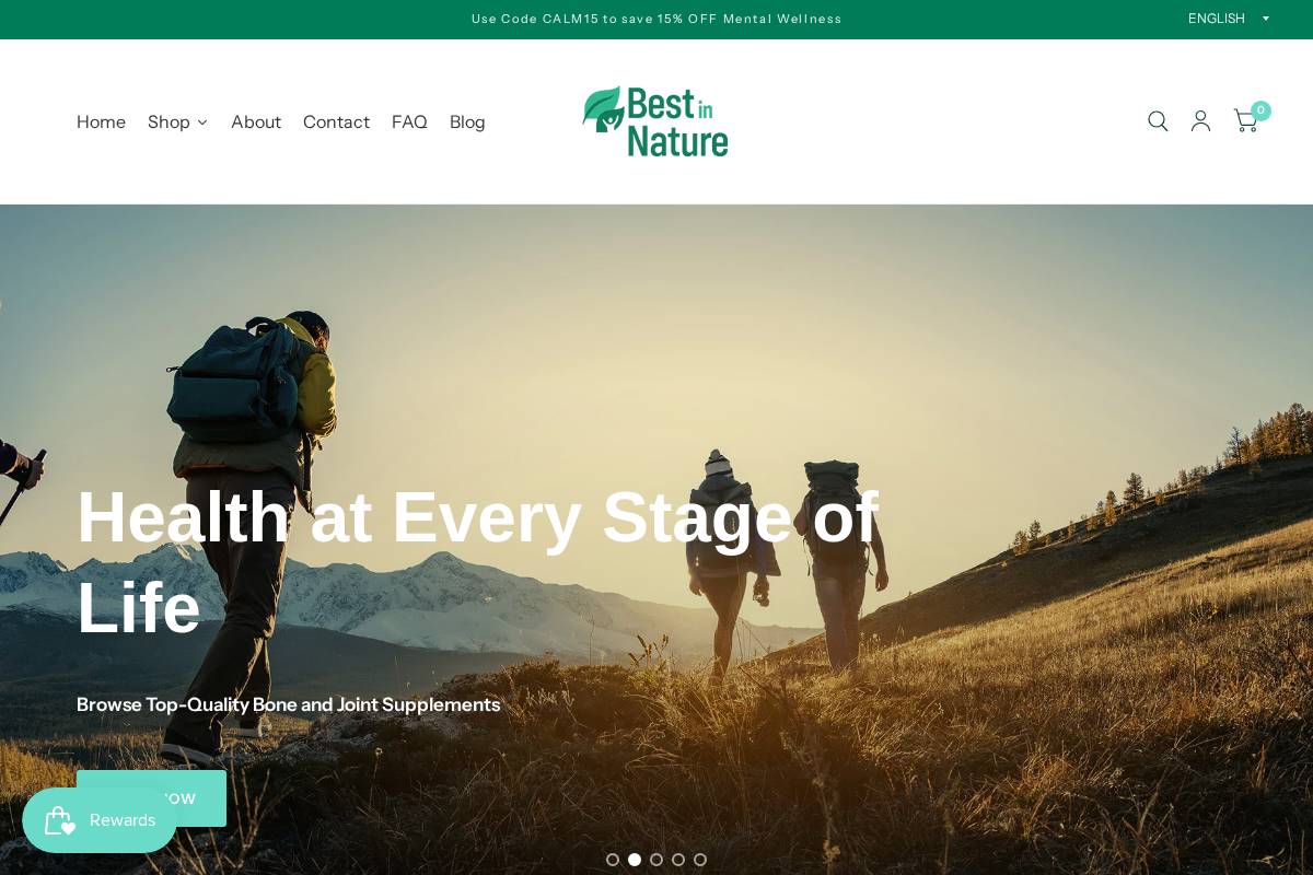bestinnature.com homepage screenshot