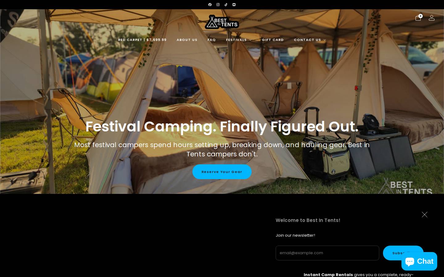 bestintents.com homepage screenshot