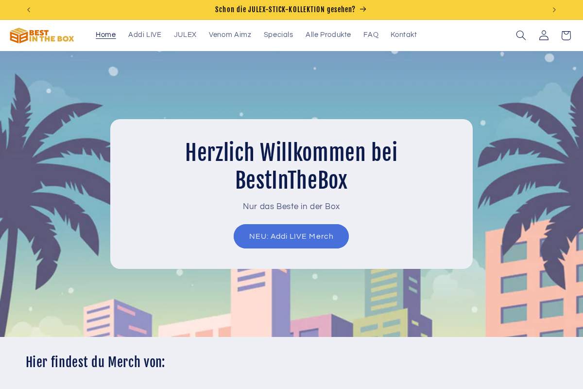 BestInTheBox homepage screenshot