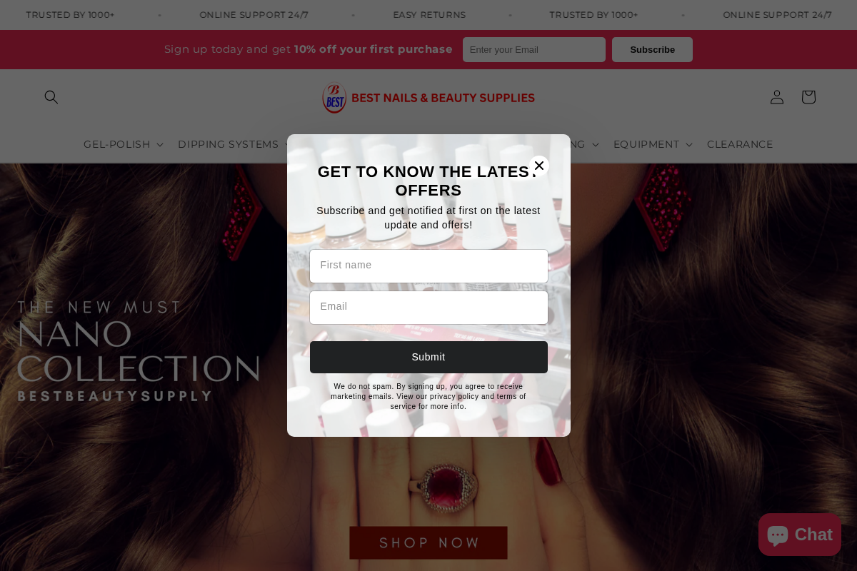 bestnailsupply.com.au homepage screenshot