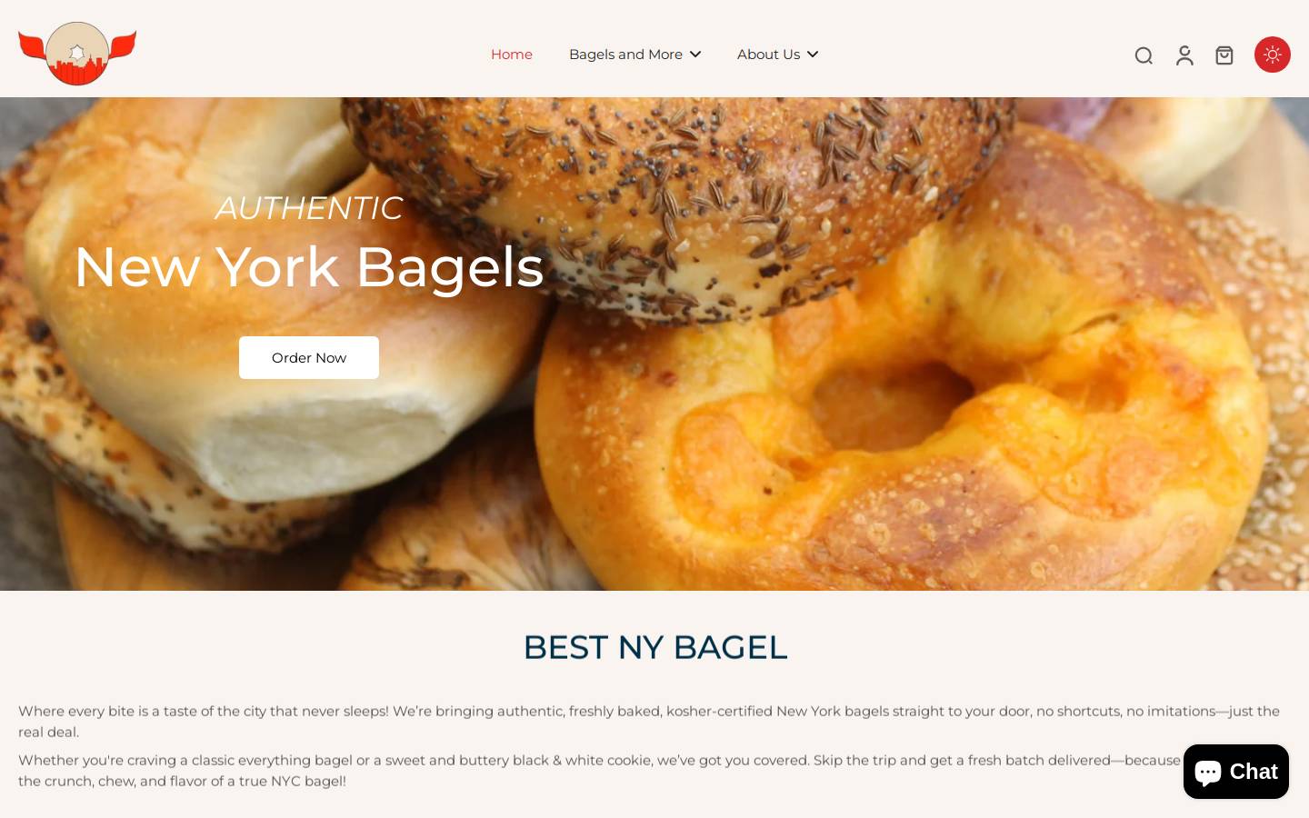 Bestnybagel homepage screenshot