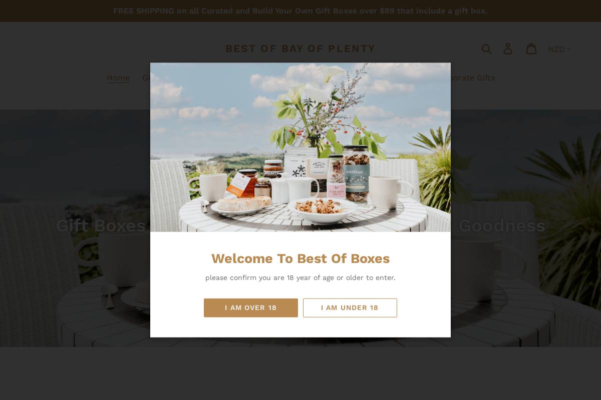 bestofboxes.co.nz homepage screenshot