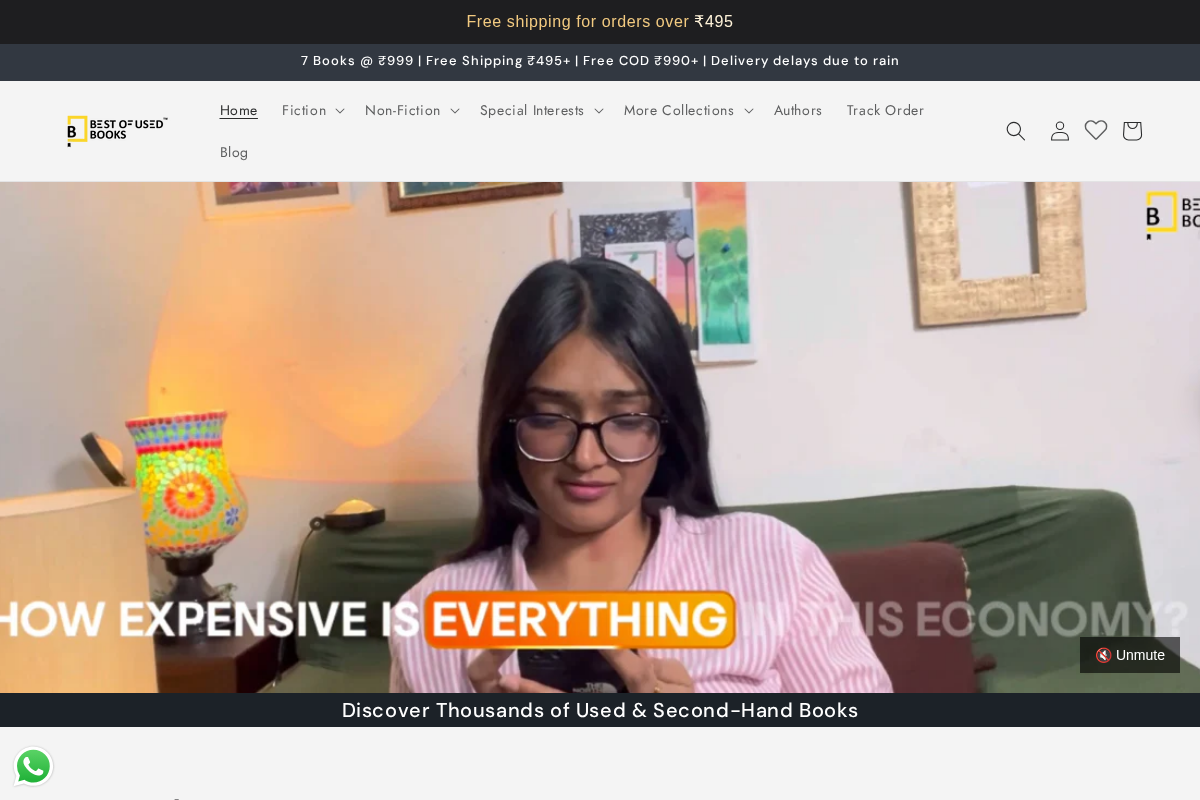 Best Of Used Books homepage screenshot