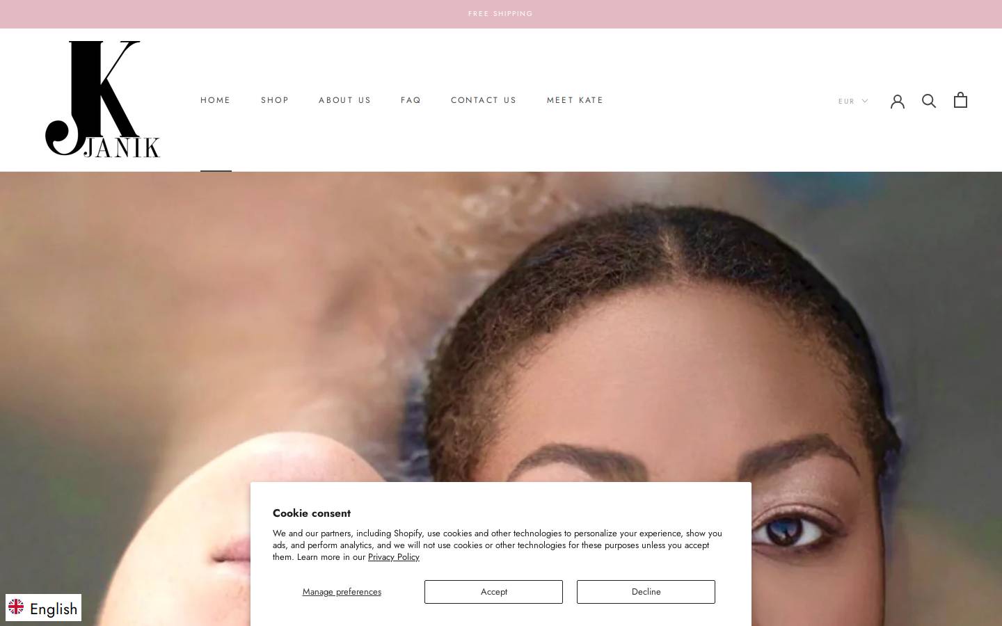 bestorganiccosmeticsstore.com homepage screenshot