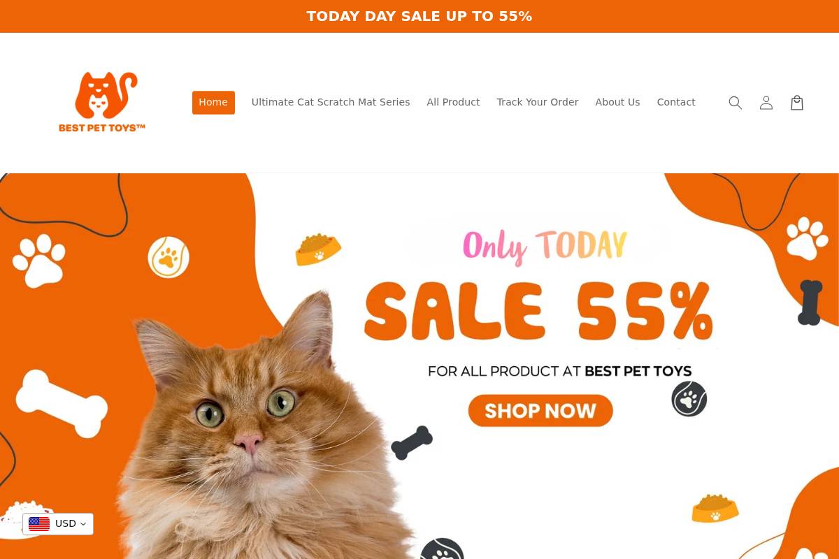 bestpettoys.shop homepage screenshot
