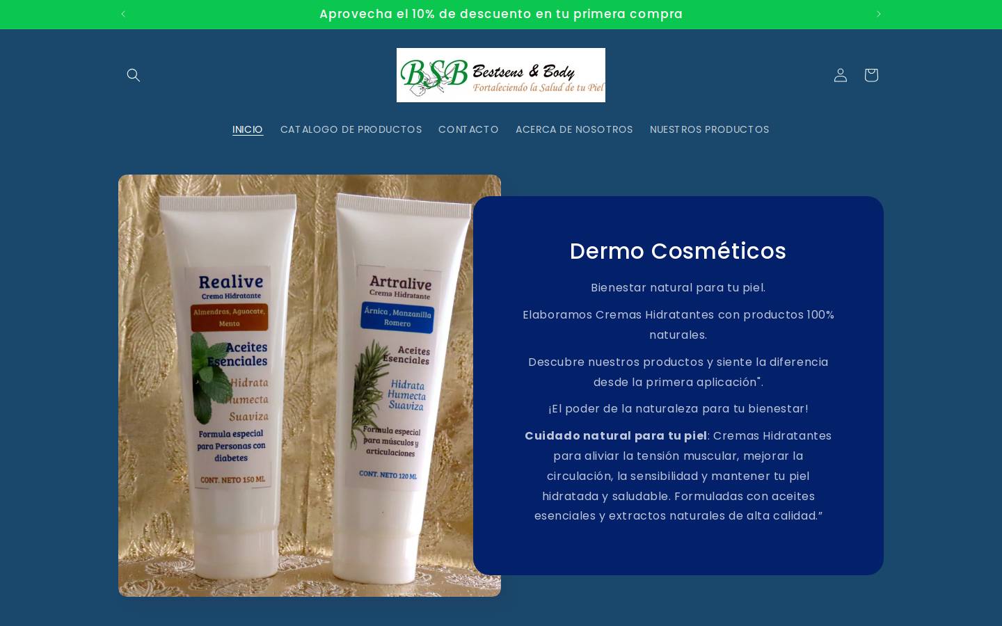 bestsensbody.com homepage screenshot