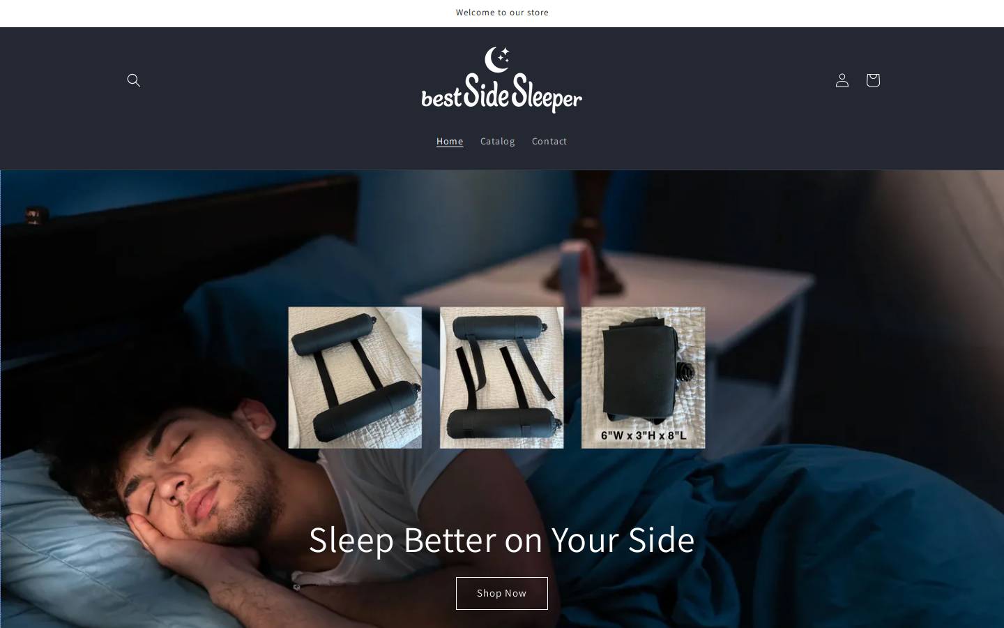 bestsidesleeper.com homepage screenshot
