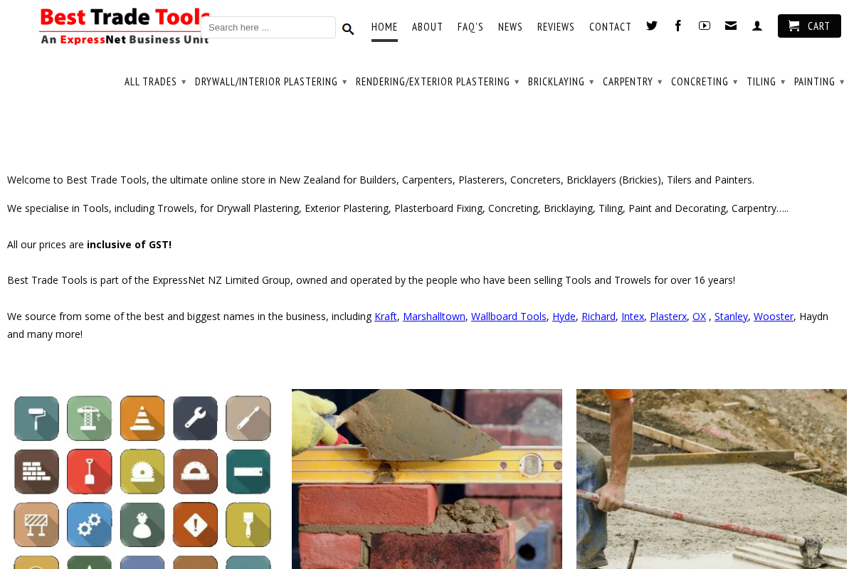 Best Trade Tools homepage screenshot
