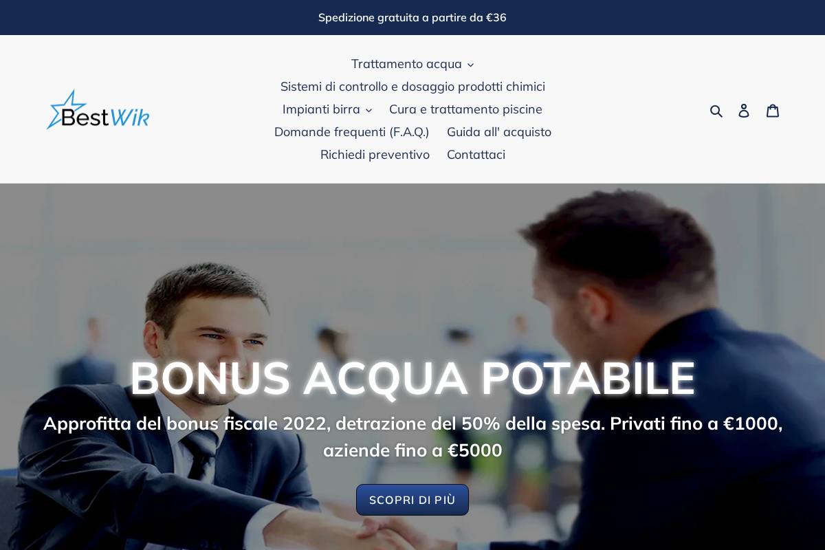 Bestwik homepage screenshot