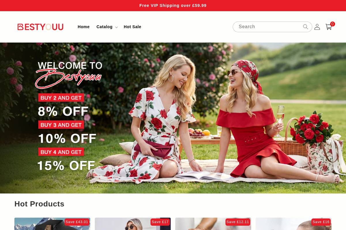 bestyouu.com homepage screenshot
