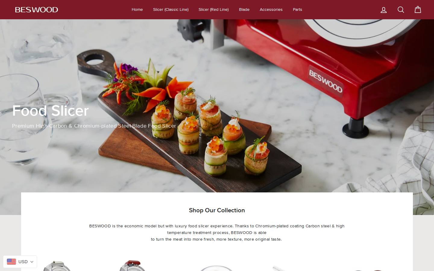 beswood.com homepage screenshot