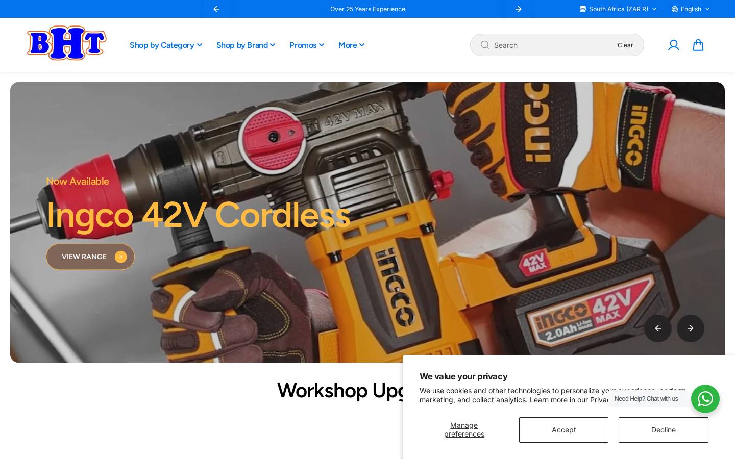 Bethanie Hardware  homepage screenshot