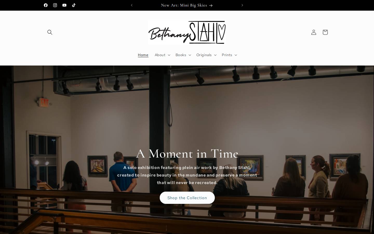 bethanystahl.com homepage screenshot