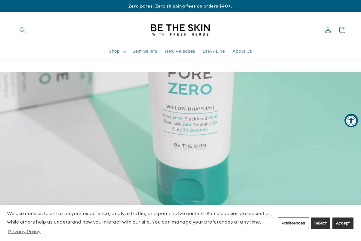 betheskin.us homepage screenshot