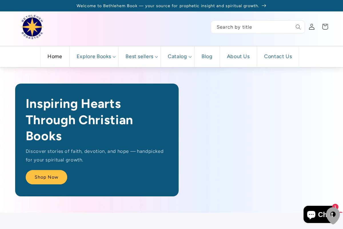 bethlehembookstore.com homepage screenshot