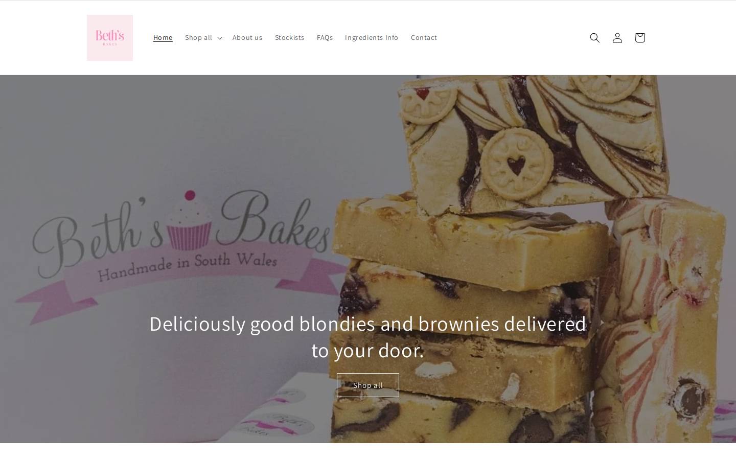 bethsbakesnewport.com homepage screenshot