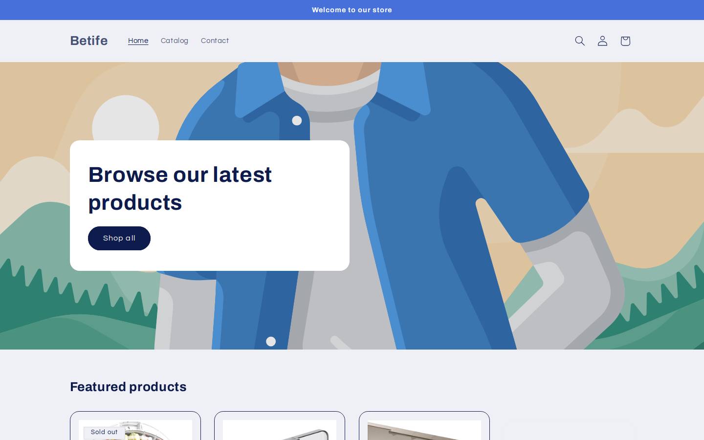 betife.store homepage screenshot