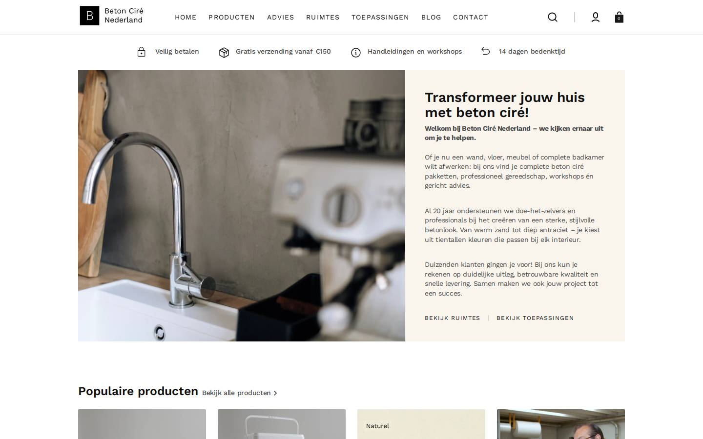 betoncirenederland.nl homepage screenshot