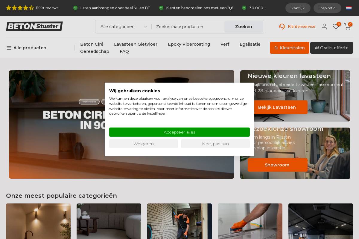 Betonstunter homepage screenshot