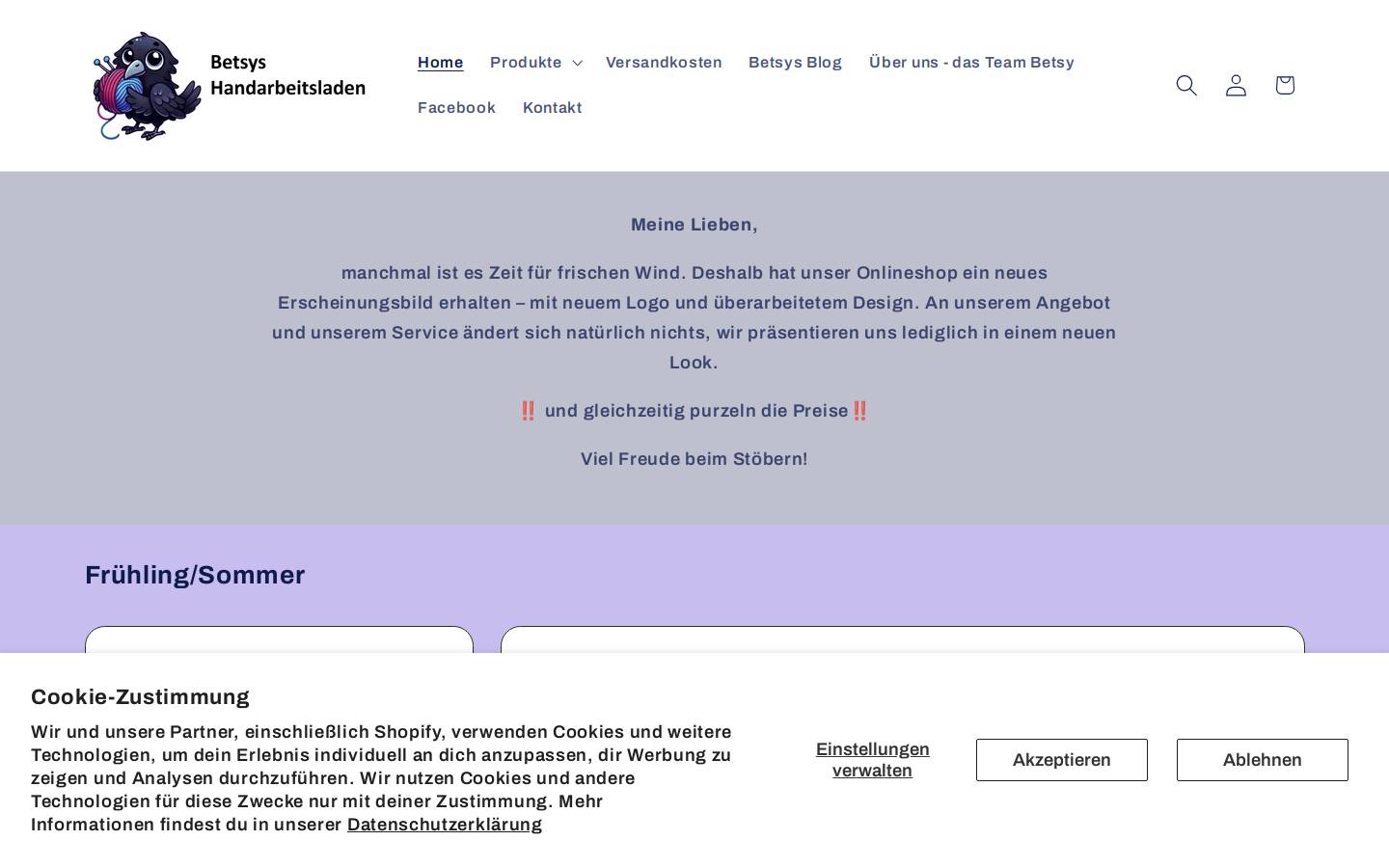 betsy.at homepage screenshot