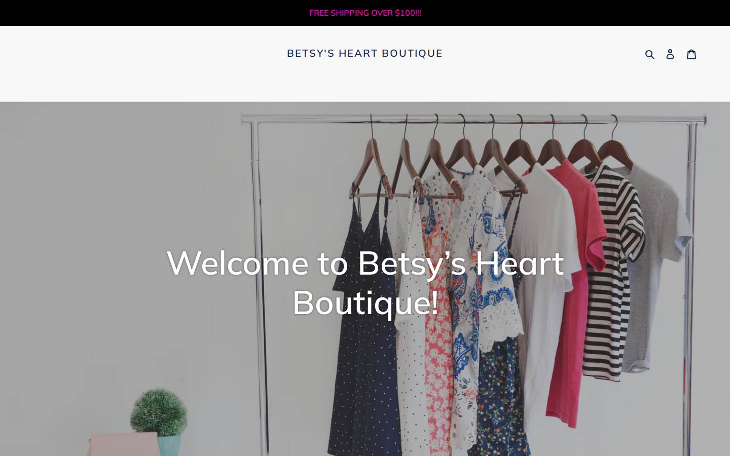 betsysheartboutique.com homepage screenshot