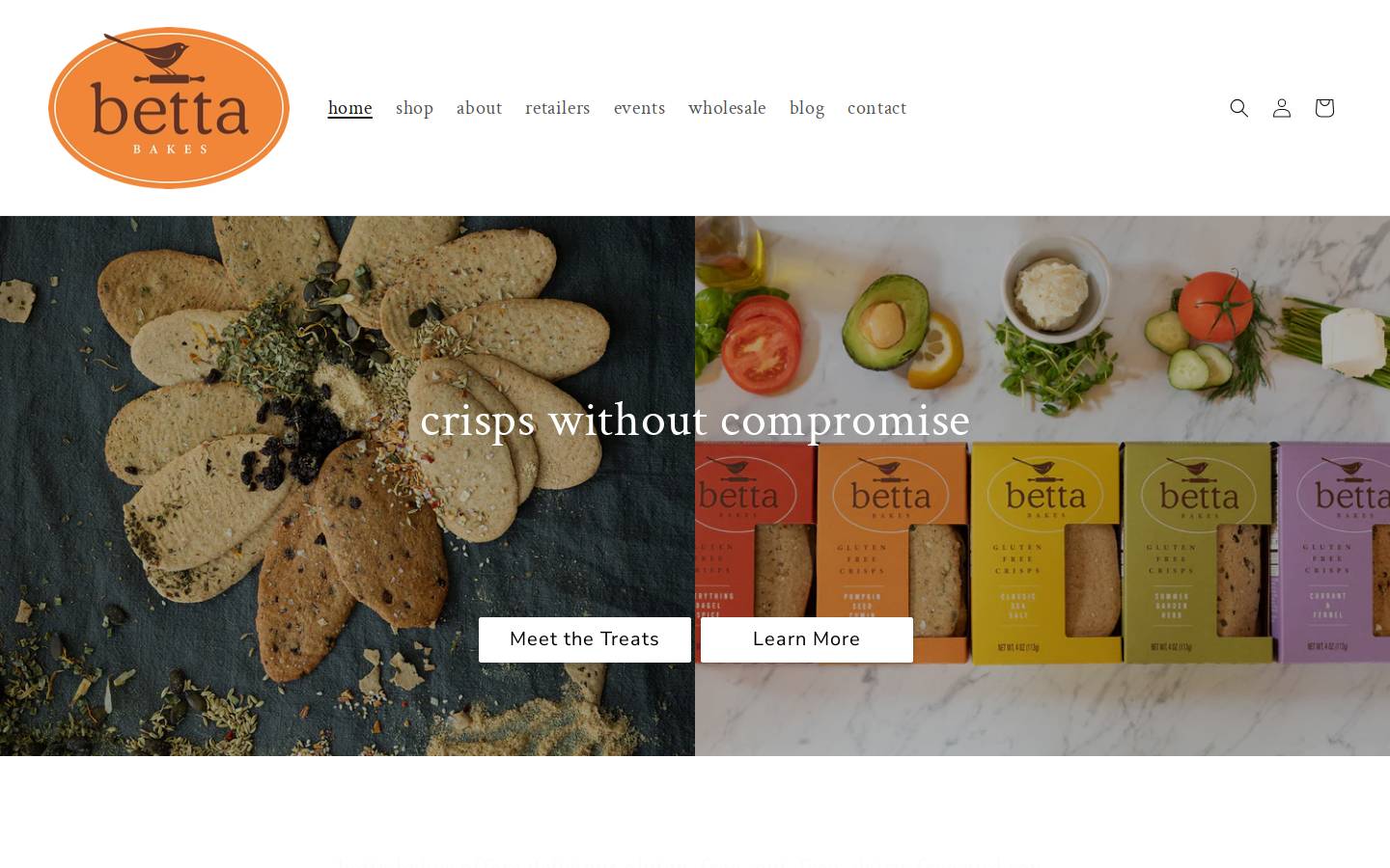 bettabakes.com homepage screenshot