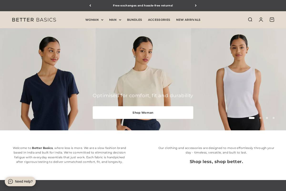 betterbasics.co.in homepage screenshot