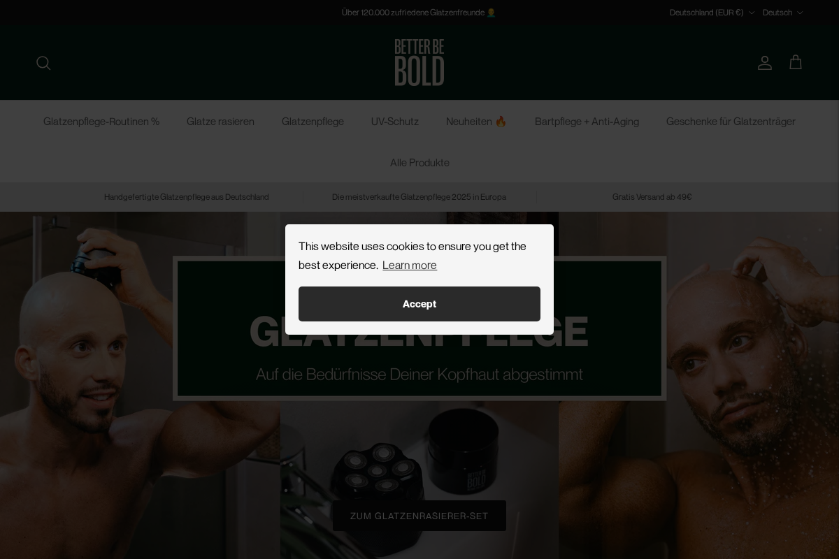 Betterbebold homepage screenshot