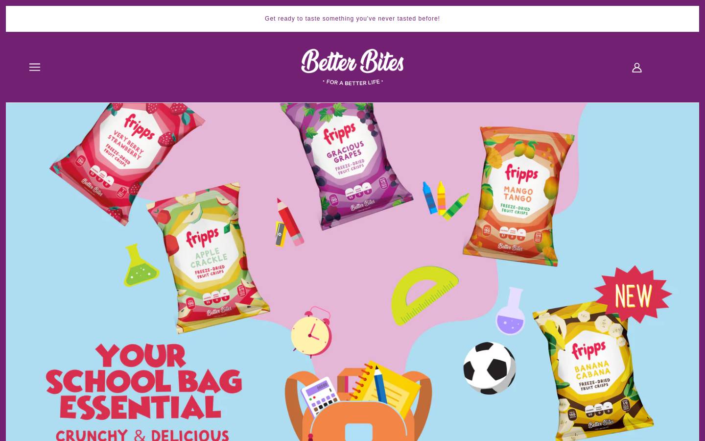 betterbites.com homepage screenshot
