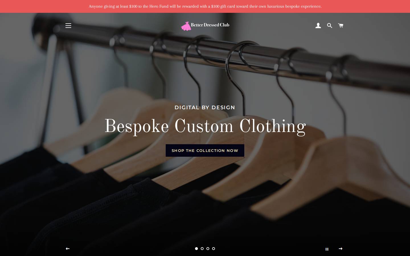 betterdressedclub.com homepage screenshot