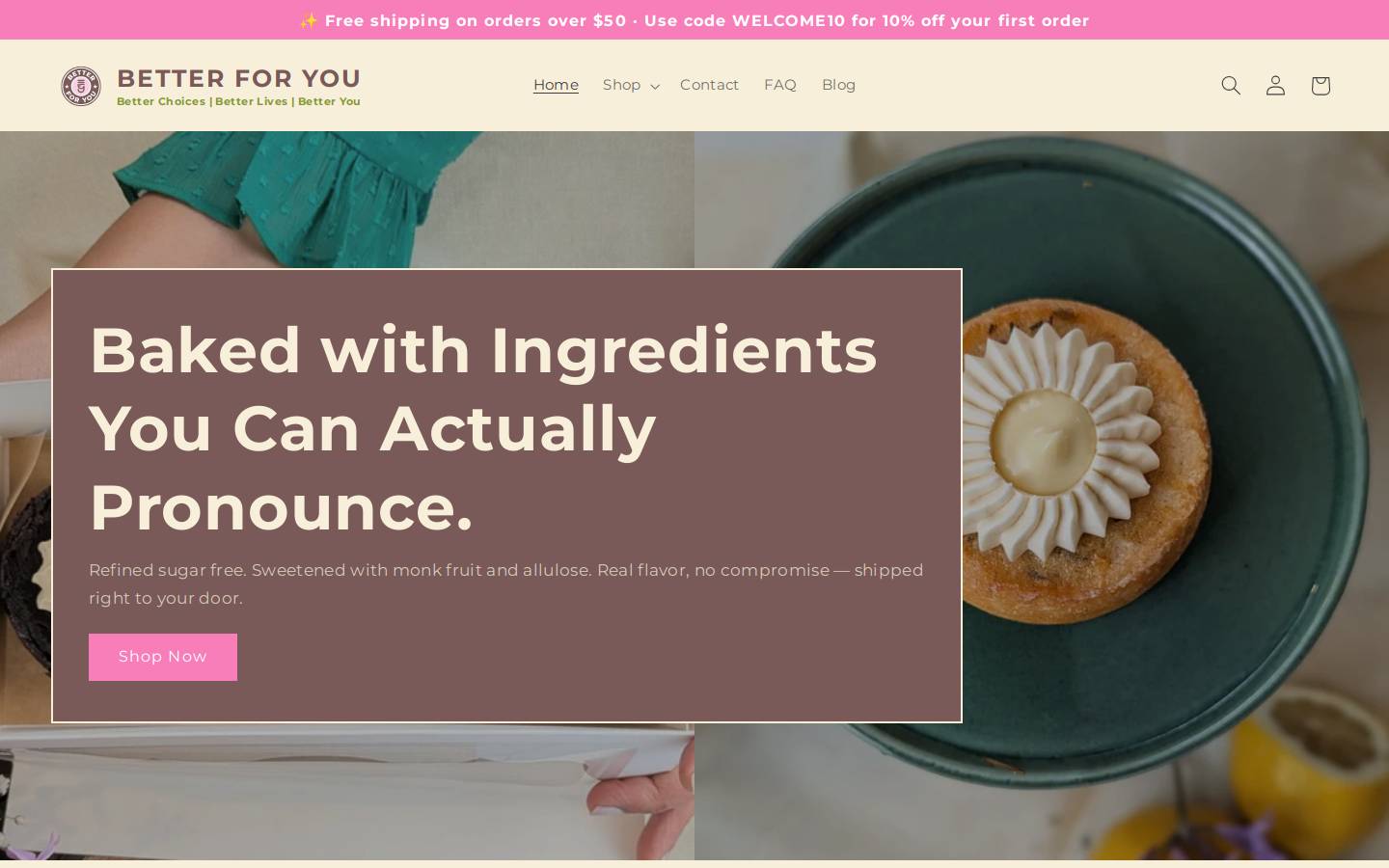 betterforyou.store homepage screenshot