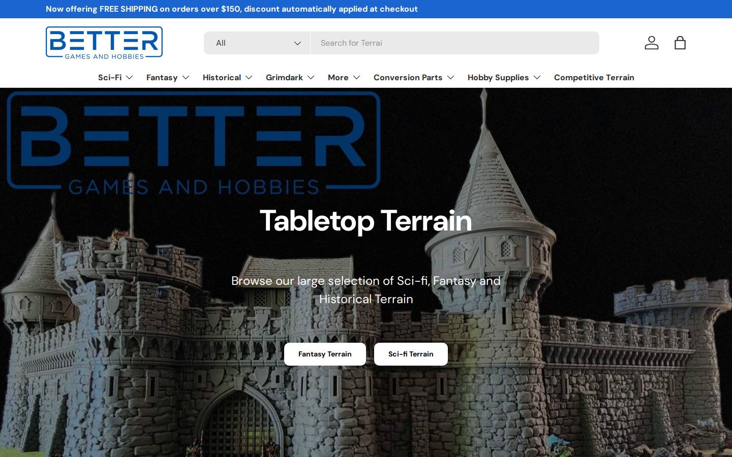 bettergamesandhobbies.com.au homepage screenshot