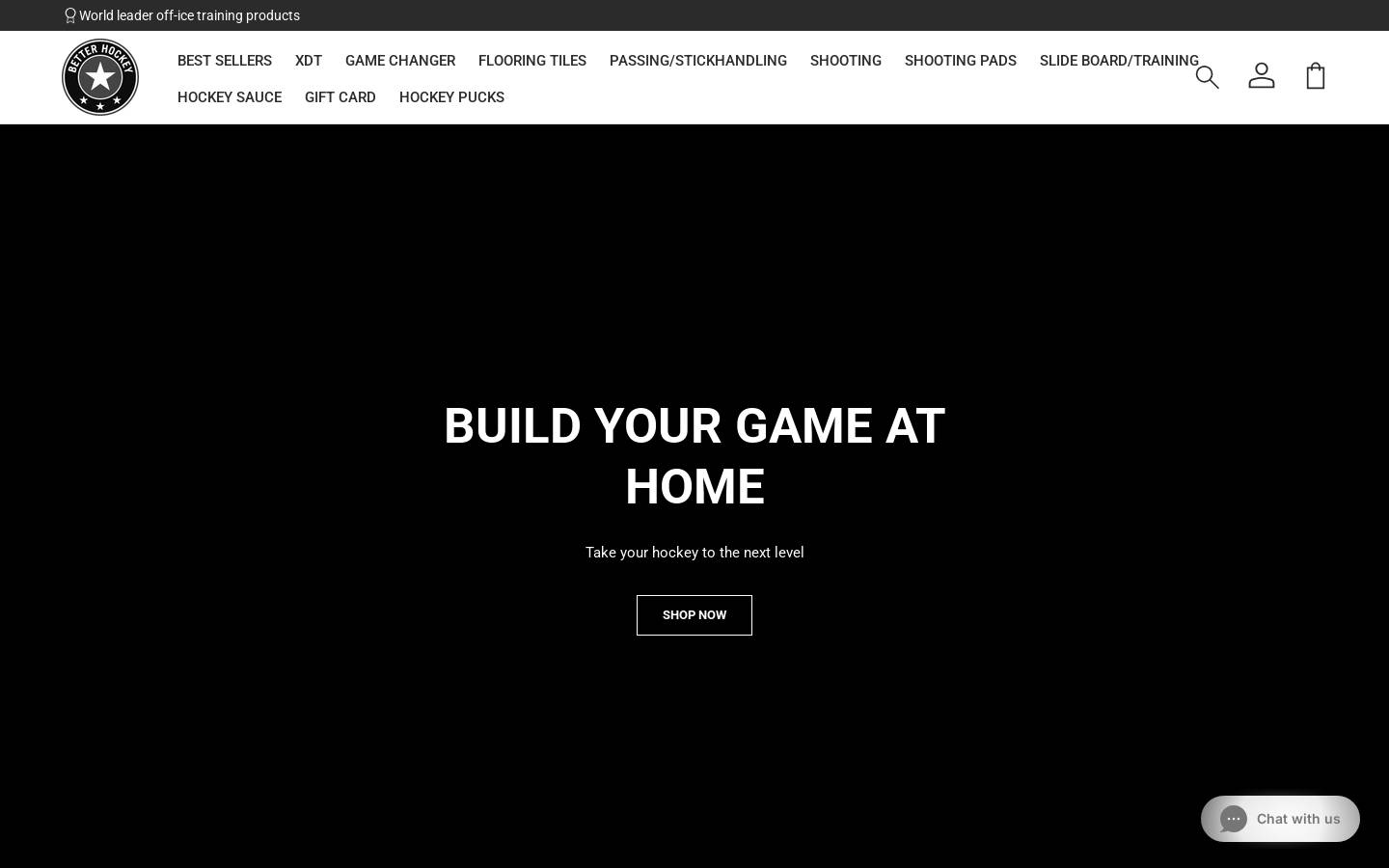 Betterhockey homepage screenshot