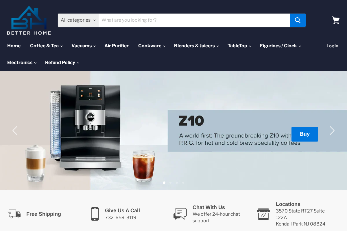 betterhomestores.com homepage screenshot