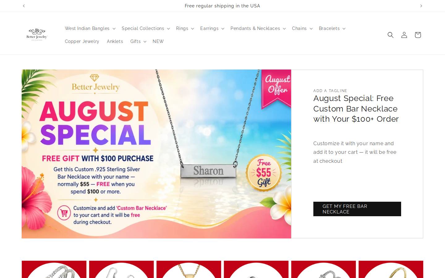 betterjewelry.com homepage screenshot
