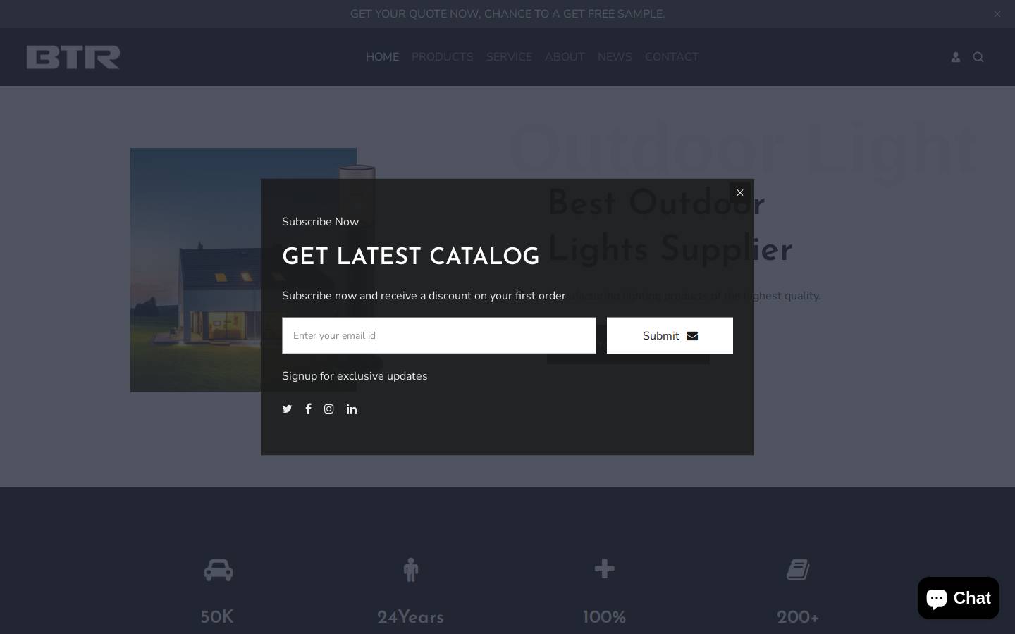 betterlightings.com homepage screenshot