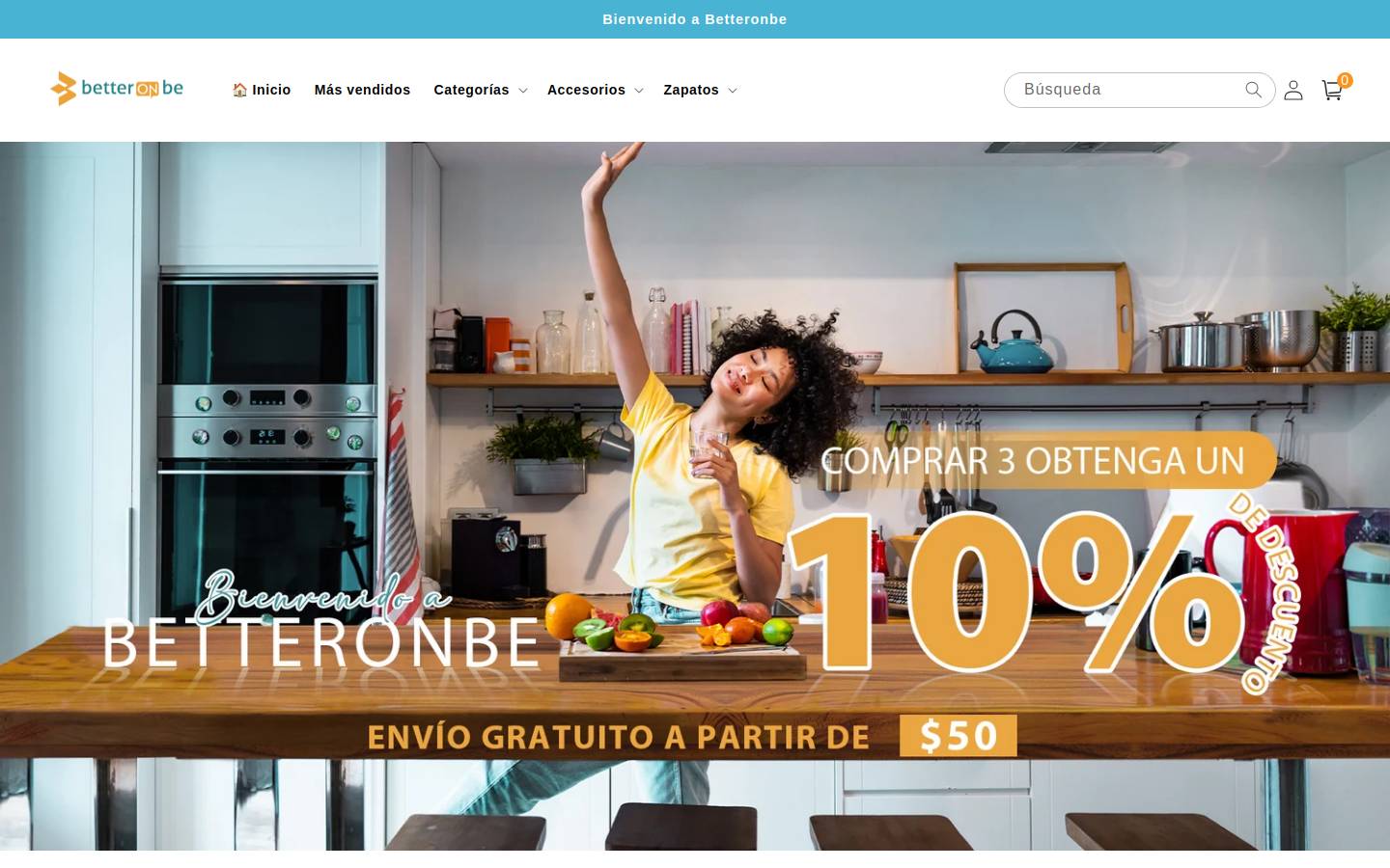 Betteronbe homepage screenshot