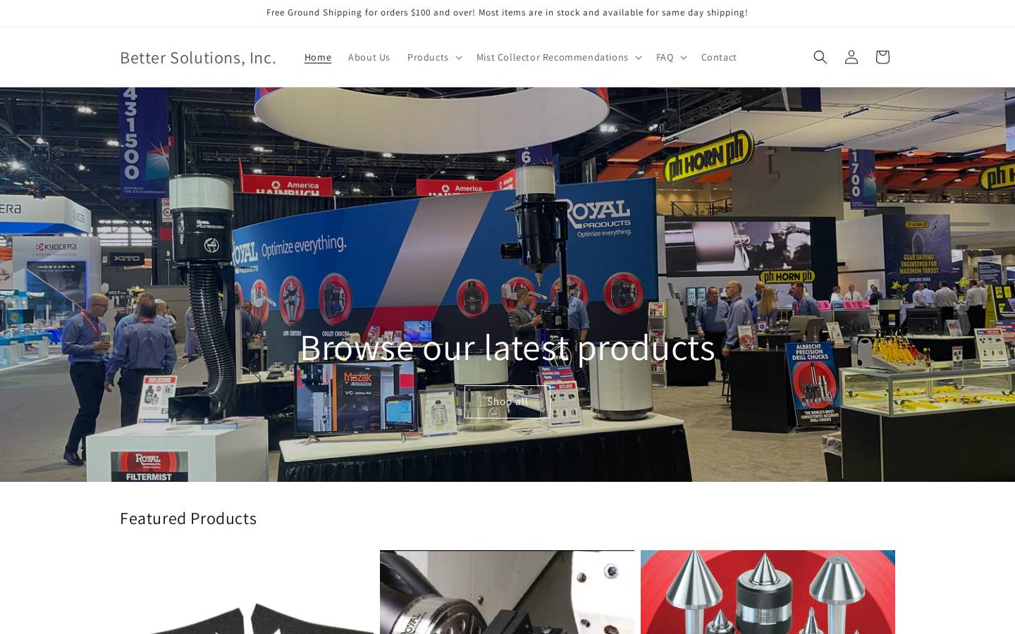 bettersolutionsinc.com homepage screenshot