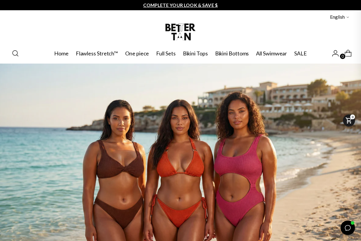 BetterTan Swim homepage screenshot