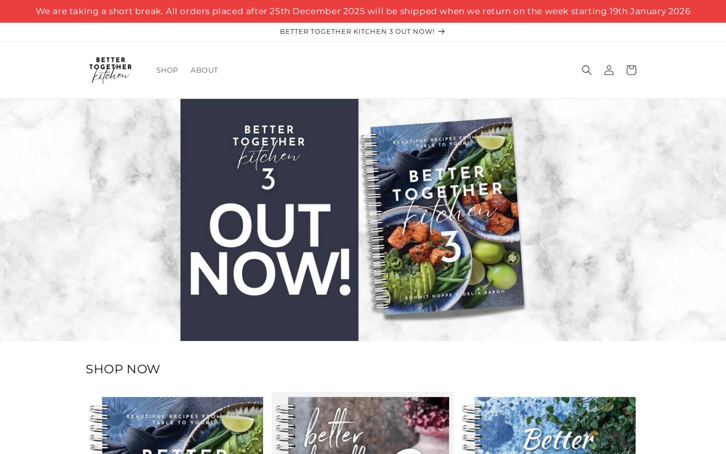 bettertogetherkitchen.com.au homepage screenshot