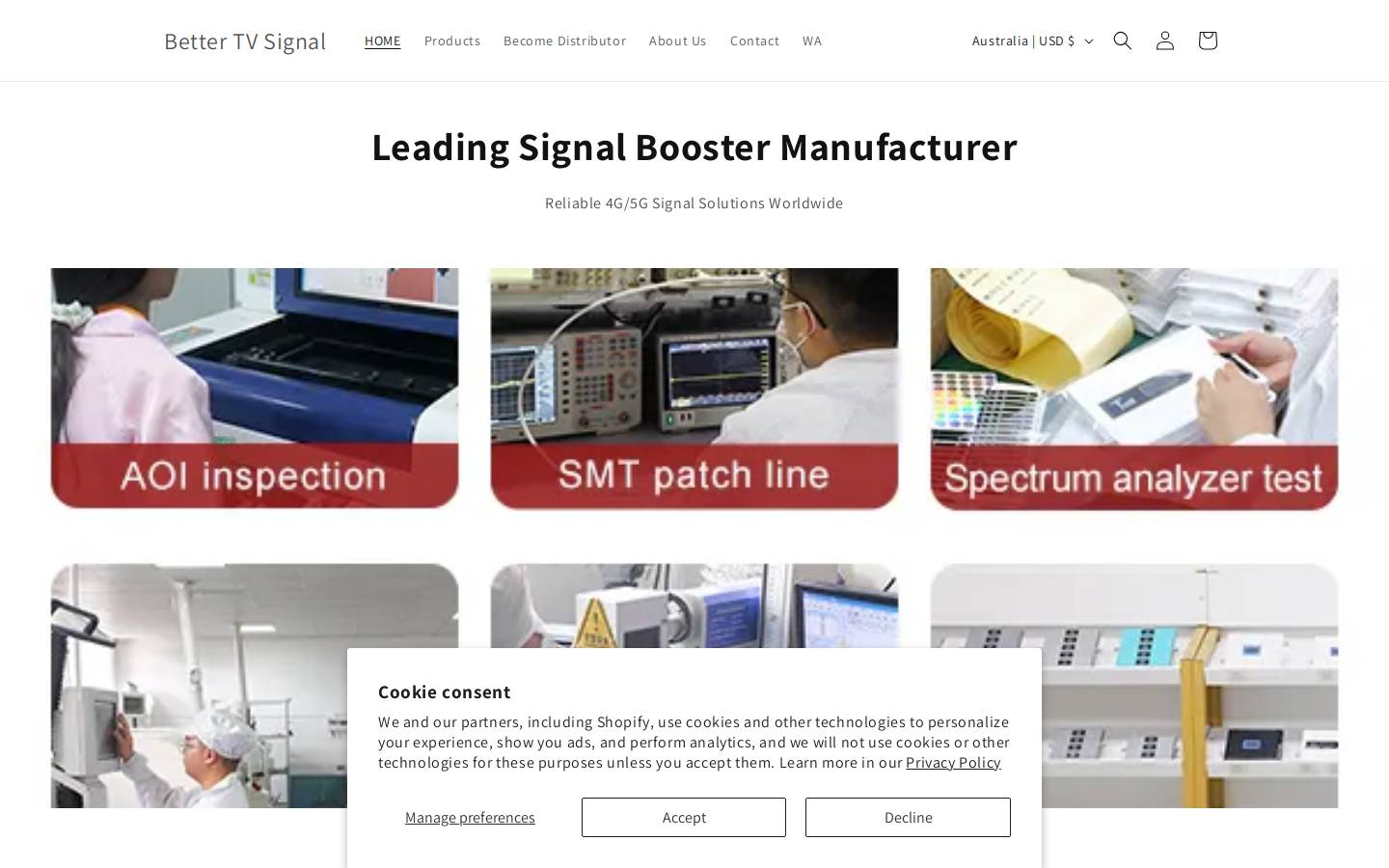 bettertvsignal.com homepage screenshot